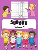 SUDOKU: Volumen 4 | 150 Niños Sudoku Con Soluciones | Fácil | 1 Cuadrículas Por Página | Gran formato, 8.5 "x11". (Mi Sudoku Favorito Para Miños) B08849FG46 Book Cover