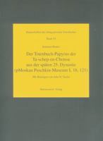 Der Totenbuch-Papyrus der Ta-shep-en-Chonsu aus der späten 25. Dynastie (Handschriften des Altagyptischen Totenbuches) 3447058757 Book Cover