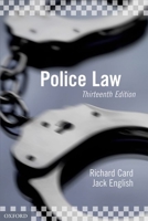 Police Law. Jack English, Richard Card 0199665508 Book Cover