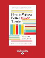 How To Write A Better Minor Thesis 1459682742 Book Cover