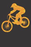 Notebook: MTB Mountainbike Halloween Party Pumpkin Pattern Gift Dot Grid Dotted 6x9 120 Pages 1082412503 Book Cover
