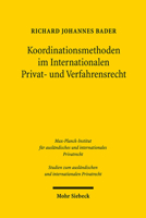 Koordinationsmethoden Im Internationalen Privat- und Verfahrensrecht 3161570154 Book Cover
