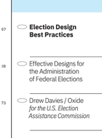 Election Design Best Practices: Effective Designs for the Administration of Federal Elections B0H4DFBCZ6 Book Cover