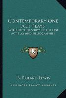 Contemporary One Act Plays 1014898374 Book Cover