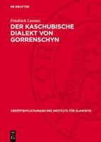 Der Kaschubische Dialekt Von Gorrenschyn 3112768906 Book Cover