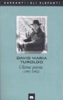 Ultime poesie (1991-1992) 8811669545 Book Cover