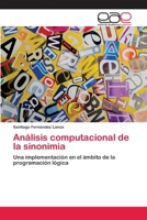 Analisis Computacional de La Sinonimia 365902354X Book Cover
