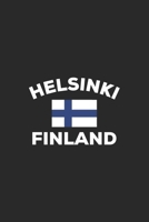 Helsinki Finland: Finnish Flag City Notebook Journal Lined Wide Ruled Paper Stylish Diary Vacation Travel Planner 6x9 Inches 120 Pages Gift 1702124045 Book Cover
