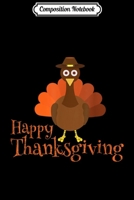 Composition Notebook: Happy Thanksgiving Funny Turkey Cartoon Family Dinner Gift Journal/Notebook Blank Lined Ruled 6x9 100 Pages 1709875135 Book Cover