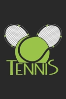 Tennis: Tennis Notebook Blank Line Journal Lined with Lines 6x9 120 Pages Checklist Record Book Take Notes Tennis Player Sports Planner Paper Christmas Gift for Tennis Lover Gifts 1708079327 Book Cover