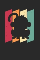 Affe �ffchen Notizbuch: Affe �ffchen Notizbuch f�r Liebhaber / Notizheft / Notizblock A5 (6x9in) Dotted Notebook / Punkteraster / 120 gepunktete Seiten 1673936229 Book Cover