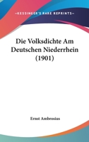 Die Volksdichte Am Deutschen Niederrhein (1901) 1168358647 Book Cover