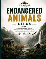 Endangered Animals Atlas: A Visual Infographic Guide to the World’s Most Threatened Wildlife, Habitats, and Conservation Efforts B0H1J2CDKM Book Cover