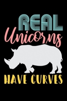 Real Unicorns Have Curves: Prayer Journal & Guide To Prayer, Praise And Showing Gratitude To God And Christ For Unicorn Lovers, Horse Girls And Fans Of Rhino Gym Workout Puns (6 x 9; 120 Pages) 1702411141 Book Cover