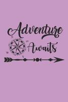 Adventure Awaits: Camping Outdoor Notebook Camper dotted Notizbuch Planer 6x9 Punkteraster dot grid 1072934299 Book Cover