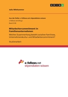 Mitarbeitercommitment in Familienunternehmen (German Edition) 3668978328 Book Cover