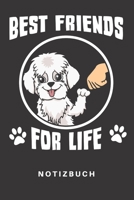 Notizbuch: Notizbuch | Notizheft | Schreibbuch | 110 Seiten | Liniert | Linien | DIN A5 | Hund | Hunde | Hunderasse | Hundezüchter | Malteser | Welpe ... | Liebe | Best Friends (German Edition) 1675432767 Book Cover