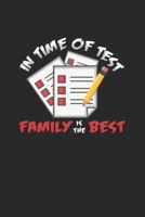 In time of test family is the best: 6x9 Family - grid - squared paper - notebook - notes 1697193412 Book Cover