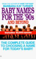 Baby Names for the Nineties 0425129381 Book Cover