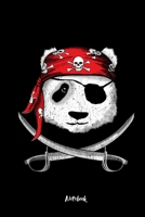 Notebook: 6x9 Dotgrid Pirate Panda With Eye Patch Bandana Crossed Scimitars Panda Bear Lover Gift For First Day Of School Son Boys 1686303157 Book Cover