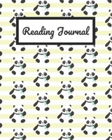 Reading Journal: Cute Panda Reading Log For Book Lovers, Space for 100 books, 8 x 10 inches 1656287587 Book Cover