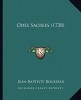 Odes Sacrees (1738) 1272764206 Book Cover