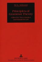 Principles of Grammar Theory 0820429112 Book Cover