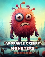 Adorable Creepy Monsters Coloring Book: Fantasy Creatures Coloring Pages for Adults and Teens B0CM9S1YMS Book Cover