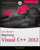 Ivor Horton's Beginning Visual C++ 2012 1118368088 Book Cover