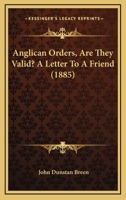 Anglican Orders 1360288635 Book Cover