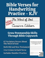 Bible Verses for Handwriting Practice - KJV: Word of God Cursive Edition B0DT91V9JP Book Cover