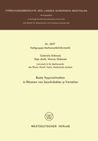 Beste Approximation in Räumen von beschränkter p-Variation 3531026976 Book Cover