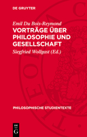 Vorträge Über Philosophie Und Gesellschaft 3112728165 Book Cover