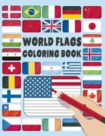 World Flags: Coloring Book: A great geography gift for kids and adults: Color in flags for all countries of the world with color guides to help. ... creativity, stress relief and general fun. B08DGS4R5P Book Cover
