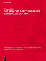 Die Sprache Der Tubu in Der Zentralen Sahara 3112766180 Book Cover