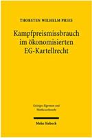 Kampfpreismissbrauch Im Okonomisierten Eg-Kartellrecht 3161501667 Book Cover