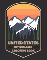 National Parks United States coloring book: Beautiful landscapes and animals from 16 National Parks in the United States. Lighthouse, bison, bears, beautiful mountains and much more. B08P29D7MQ Book Cover