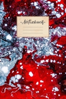 Notizbuch: blanko, DIN A5 Format, 100 leere Seiten mit Rahmen, wei�es Papier, gl�nzendes Softcover f�r hochwertiges Design Malbuch - Skizzenheft - Zeichenbuch - �bungsheft Cover: Rot Wei� Graues Muste 1692785664 Book Cover