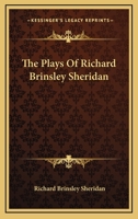 Plays by Richard Brinsley Sheridan 0192811584 Book Cover