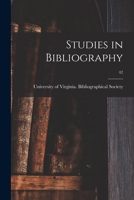 Studies in Bibliography; 42 1014900131 Book Cover