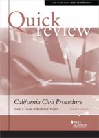 Quick Review of California Civil Procedure (Quick Reviews) 1647083567 Book Cover