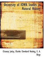 University of Iowa Studies in Natural History 1140483803 Book Cover