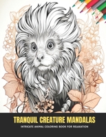Tranquil Creature Mandalas: Intricate Animal Coloring Book for Relaxation, 50 Pages, 8.5 x 11 inches B0CKY35355 Book Cover