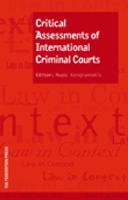 Law in Context: Vol 27 No 1 Critical Assessments of International Criminal Courts 1862877998 Book Cover