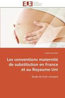 Les Conventions Maternité de Substitution En France Et Au Royaume Uni 3841783716 Book Cover