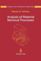Analysis of Material Removal Processes 1461287596 Book Cover