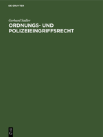 Ordnungs- Und Polizeieingriffsrecht 3112418697 Book Cover