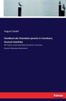 Handbuch Der Shambala-Sprache in Usambara, Deutsch-Ostafrika 1275662218 Book Cover