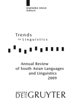 Annual Review of South Asian Languages and Linguistics: 2009 311022559X Book Cover