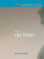 Paul de Man 0415215137 Book Cover